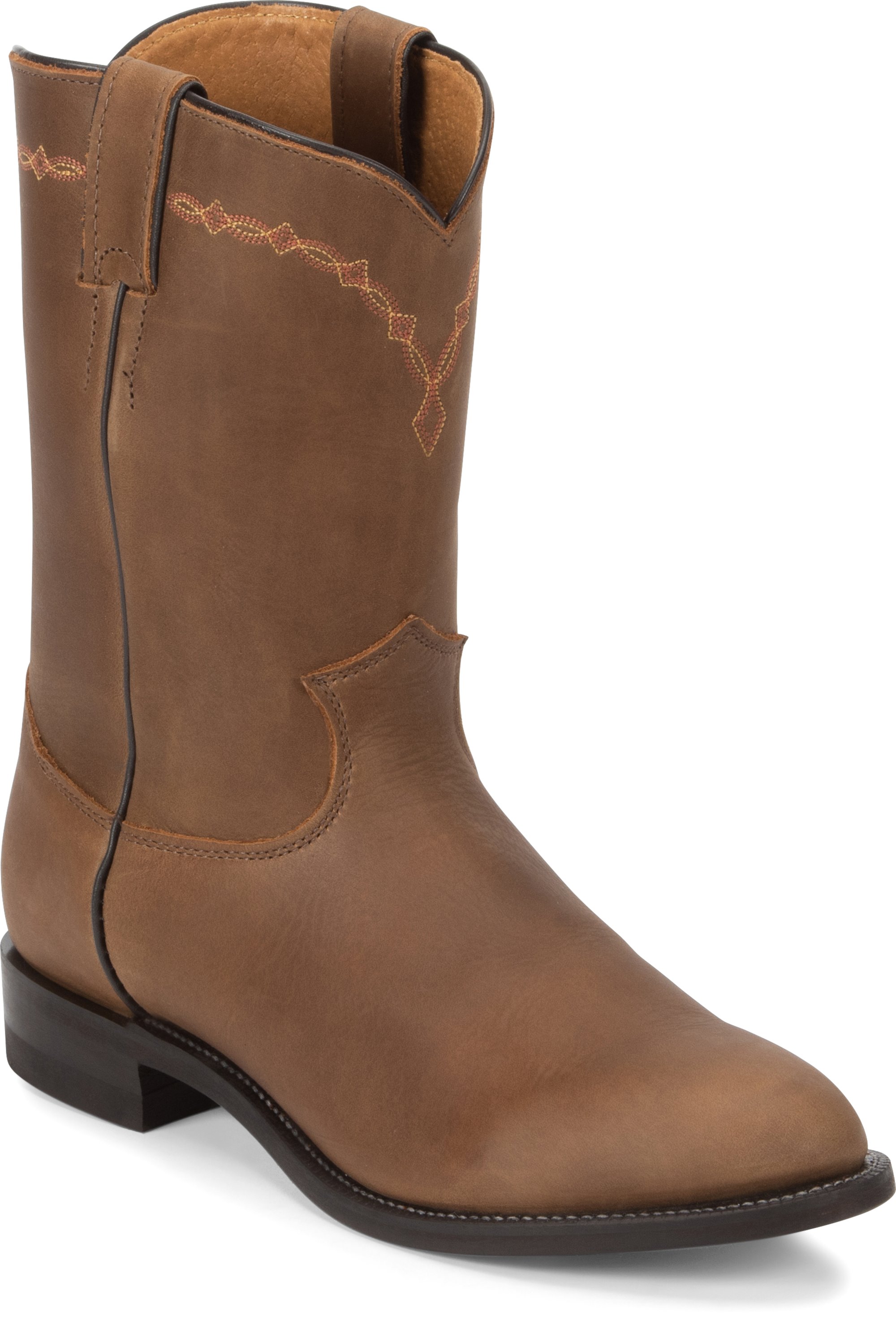 justin men's bay apache classic roper boots